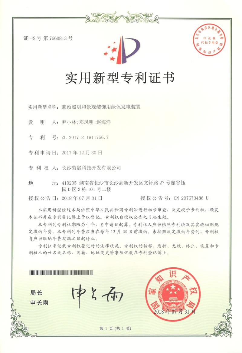 7.1-201721911756.7-兼顧照(zhào)明(míng)和(hé)景觀裝飾用(yòng)綠(lǜ)色發電(diàn)裝置  1